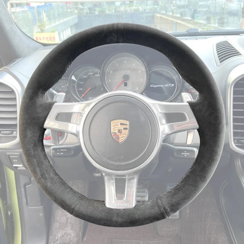 ArcYaY presents a hand-stitched, Sport-Optimized Diesel Steering Wheel Cover for Porsche models including 911, Boxster, Cayman, Cayenne & Panamera (2009-2016). Feel the power.
