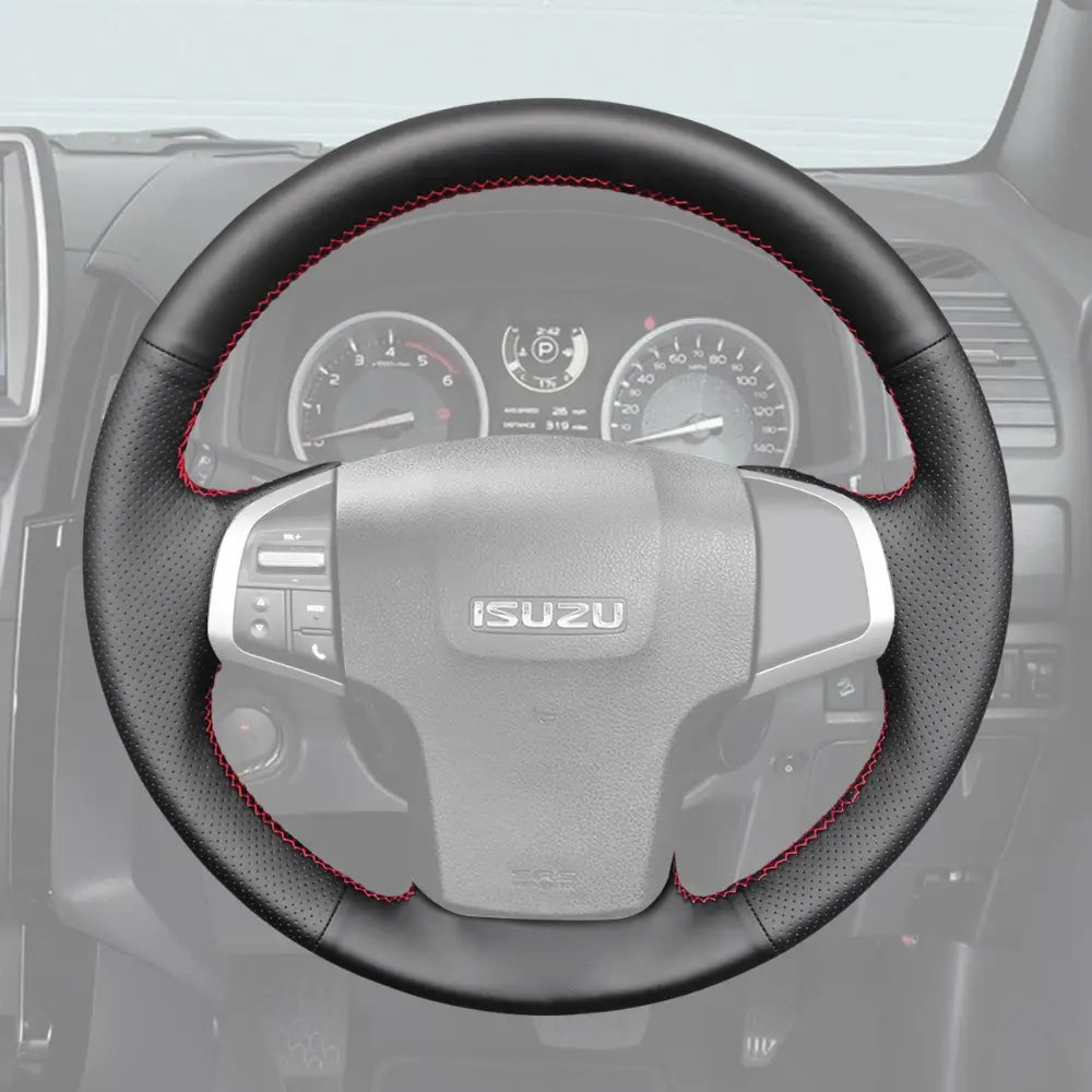 ArcYaY Upgrade Steering Wheel Cover for Isuzu D-MAX 2012-2020 Rubber Steering Wheel
