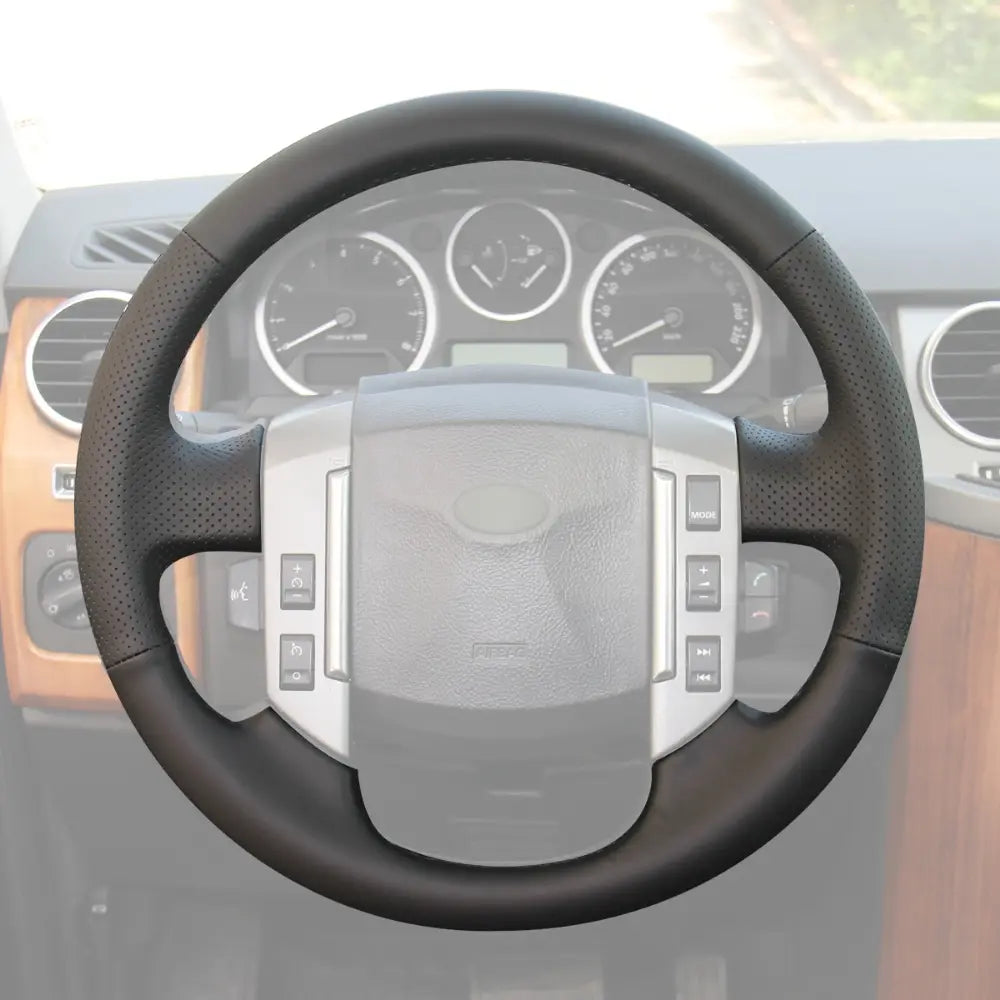 ArcYaY Upgrade Steering Wheel Cover for Land Rover Range Rover Sport I L320 LR3 L319 LR2 L359 Discovery 3 II 2004-2010 Rubber Steering Wheel
