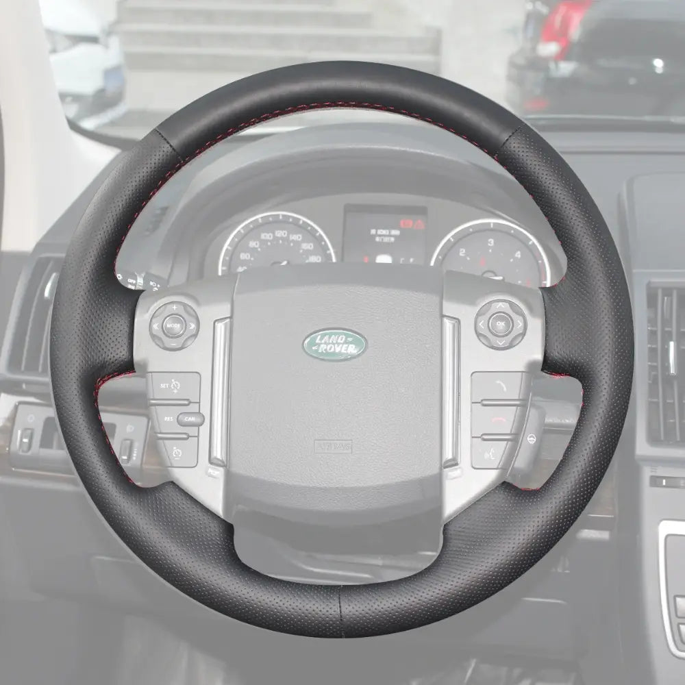 ArcYaY Upgrade Steering Wheel Cover for Land Rover Range Rover Sport I L320 LR4 L319 LR2 L359 Discovery 4 II 2005-2017 Rubber Steering Wheel

