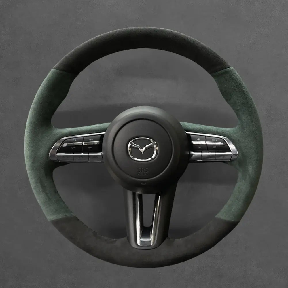 ArcYaY Upgrade Steering Wheel Cover for Mazda 3 2020-2025 Rubber Steering Wheel
