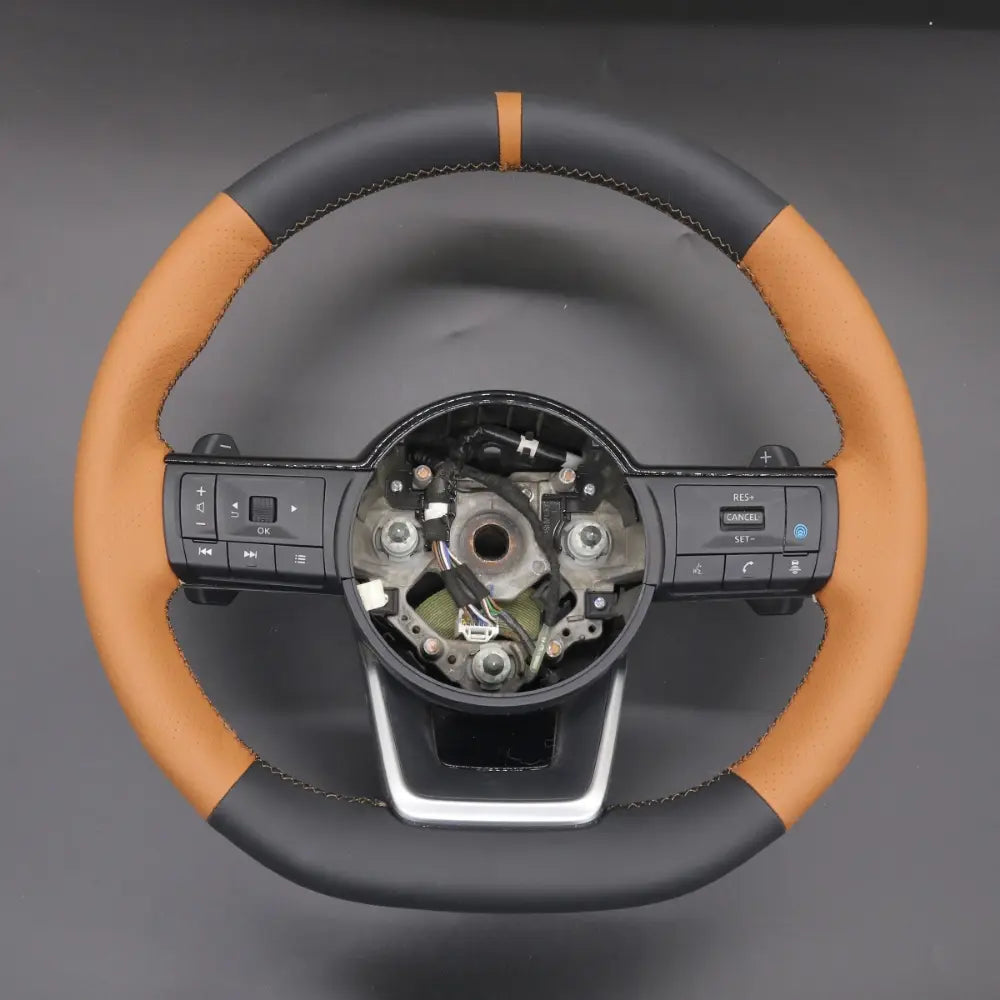 ArcYaY Upgrade Steering Wheel Cover for Nissan Rogue Pathfinder Qashqai X-Trail 2021-2023 Rubber Steering Wheel
