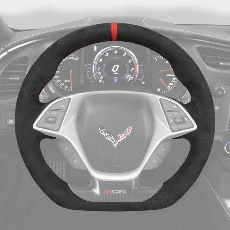 ArcYaY offers a custom, hand-stitched, Sport-Optimized Steering Wheel Cover for the Chevy Corvette C7 (2015–2019) to elevate your drive.
