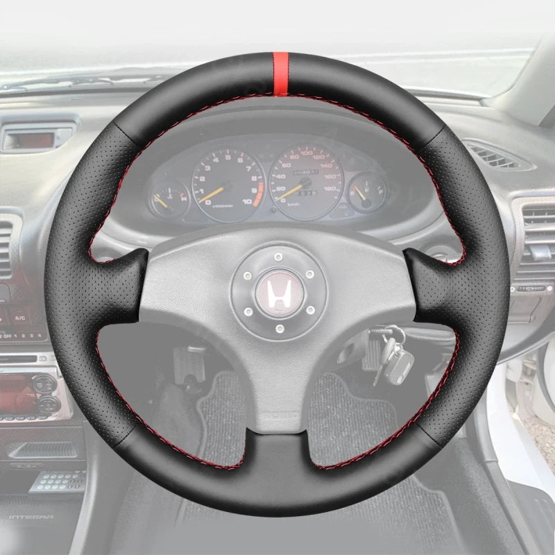ArcYaY delivers a custom, hand-stitched, Sport-Optimized Steering Wheel Cover for the Honda Integra Type R (1994–2001). Elevate your driving experience.
