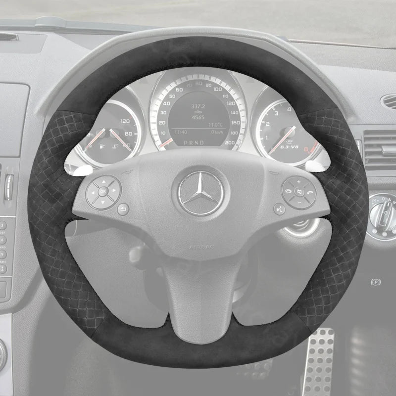 ArcYaY presents a custom, hand-stitched, Sport-Optimized Steering Wheel Cover for select Mercedes Benz AMG models (2008-2015). Experience elite racing style.
