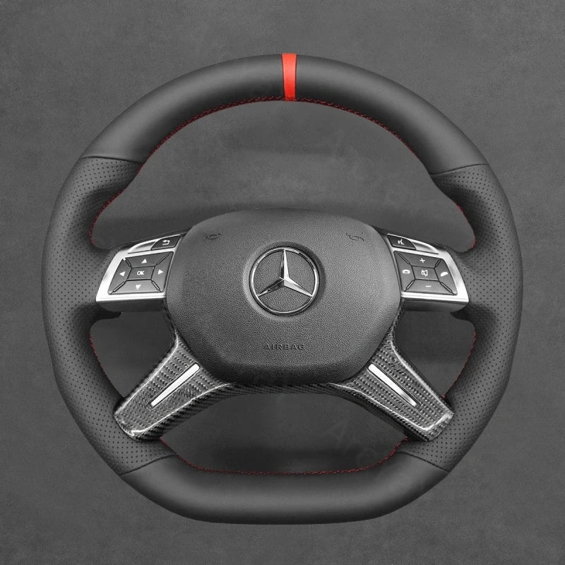 ArcYaY delivers a custom, hand-stitched, Sport-Optimized Steering Wheel Cover for Mercedes GL63, ML63, G63, G65 & G-Class (2013–2018). Unleash dynamic performance.
