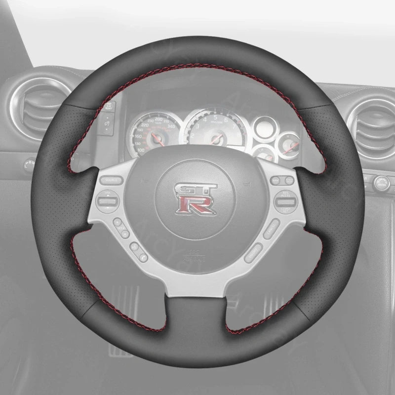 ArcYaY offers a custom, hand-stitched, Sport-Optimized Steering Wheel Cover for Nissan GT‑R (Nismo) (2008–2016) to boost your racing drive.
