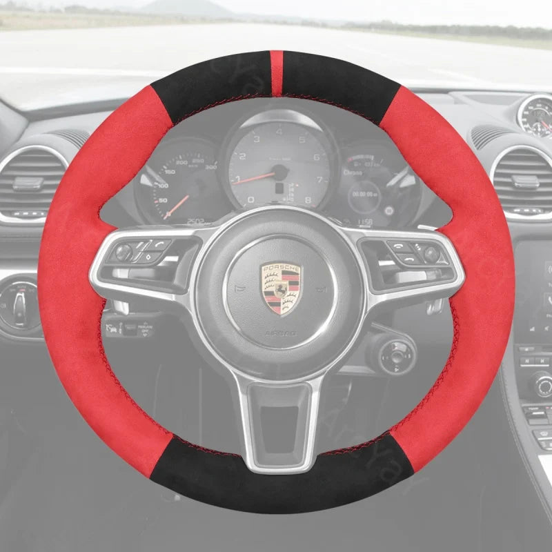 ArcYaY delivers a custom, hand-stitched, Sport-Optimized Steering Wheel Cover for Porsche Macan, Panamera & Taycan (2020-2023). Elevate your racing ride.
