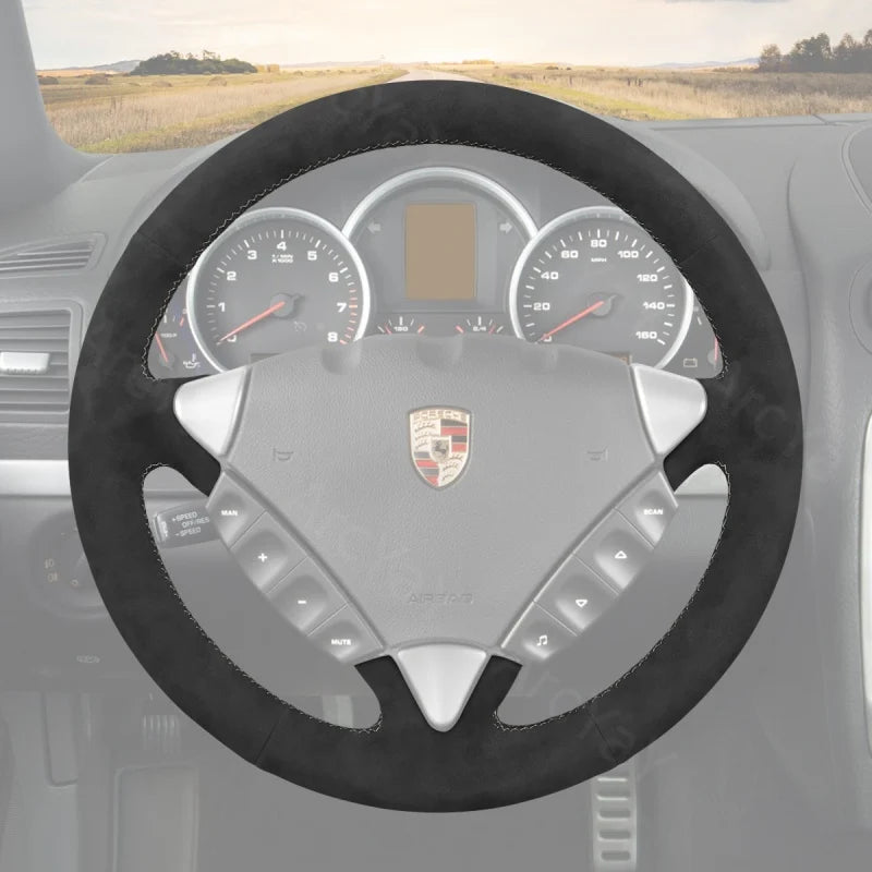 ArcYaY offers a custom, hand-stitched, Sport-Optimized Steering Wheel Cover for Porsche Cayenne 2003-2010. Boost your ride’s sporty edge.
