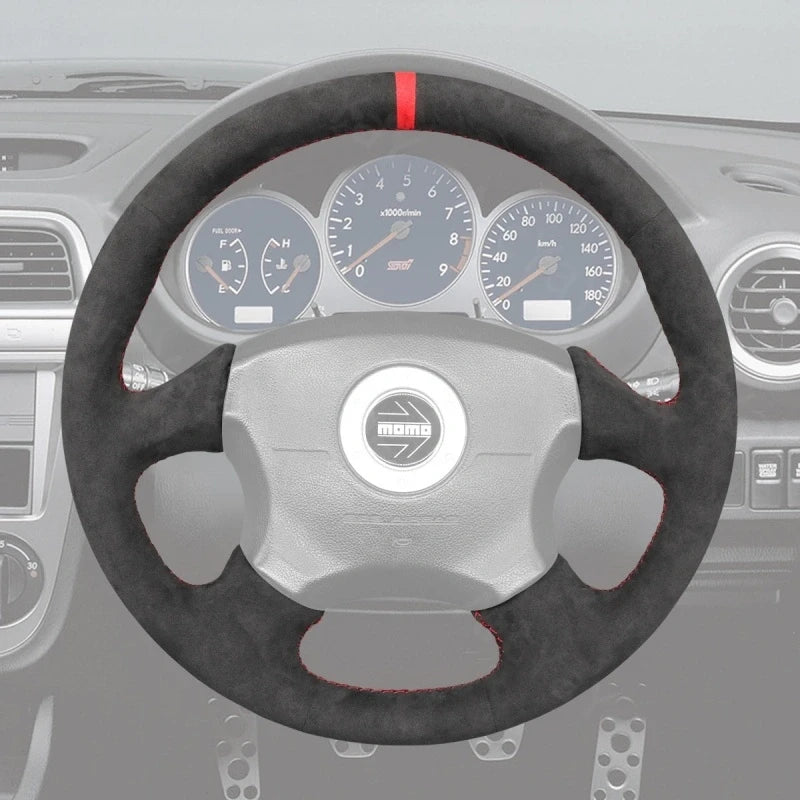 ArcYaY delivers a custom, hand-stitched, Sport-Optimized Steering Wheel Cover for Subaru WRX/WRX STI (1999–2004). Unleash dynamic performance.
