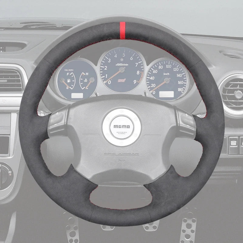 ArcYaY delivers a custom, hand-stitched, Sport-Optimized Steering Wheel Cover for Subaru WRX/WRX STI (1999–2004) with mutifunction buttons. Unleash dynamic performance.
