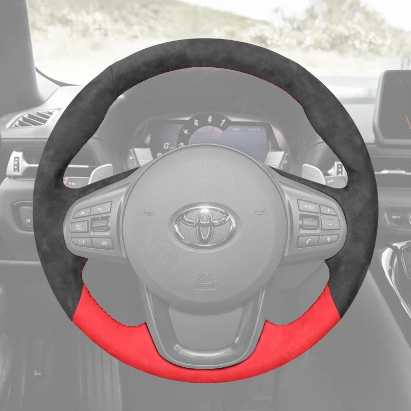 ArcYaY offers a custom, hand-stitched, Sport-Optimized Steering Wheel Cover for the Toyota GR Supra (2019–2024). Ignite your racing spirit.
