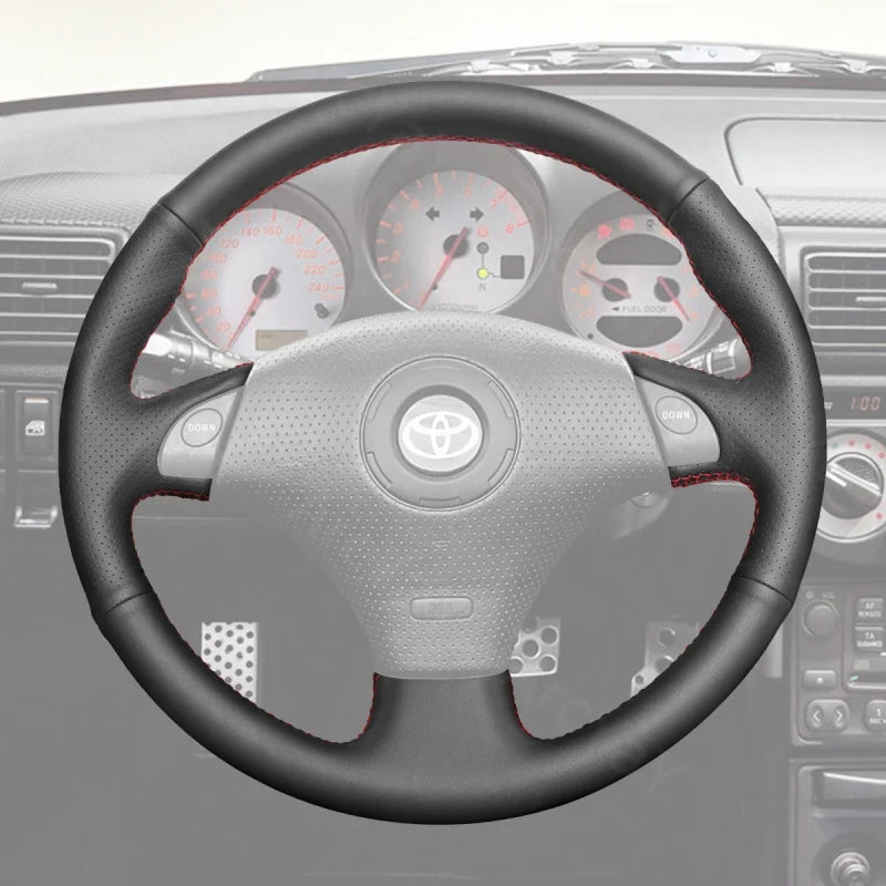 ArcYaY delivers a custom, hand-stitched, Sport-Optimized Steering Wheel Cover for Toyota models including RAV4, Celica, MR2, MR‑S, Supra, Caldina and Corolla (1997–2006). Drive sporty.
