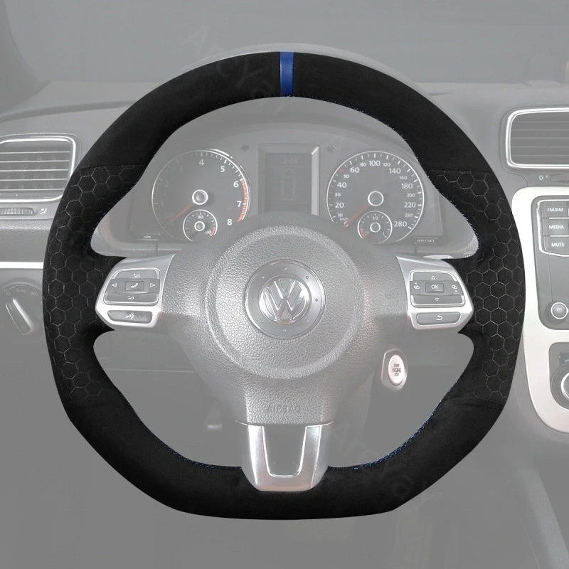 ArcYaY Dynamic Steering Wheel Cover for Volkswagen VW Golf R 6 GTI 6 GTD 6 Polo GTI 6 2009-2014
