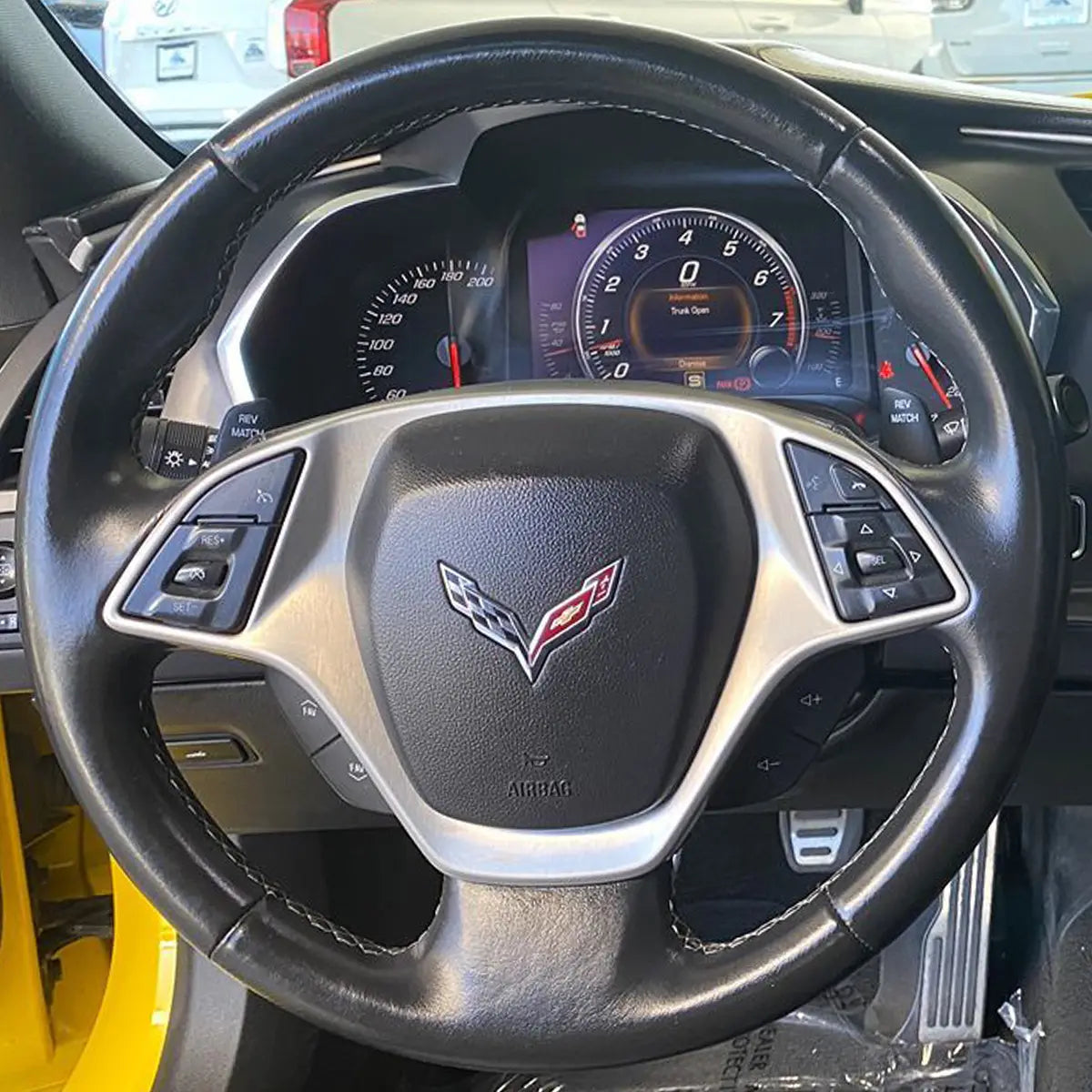 Dynamic Steering Wheel Cover for Chevrolet Chevy Corvette C7 2014-2015
