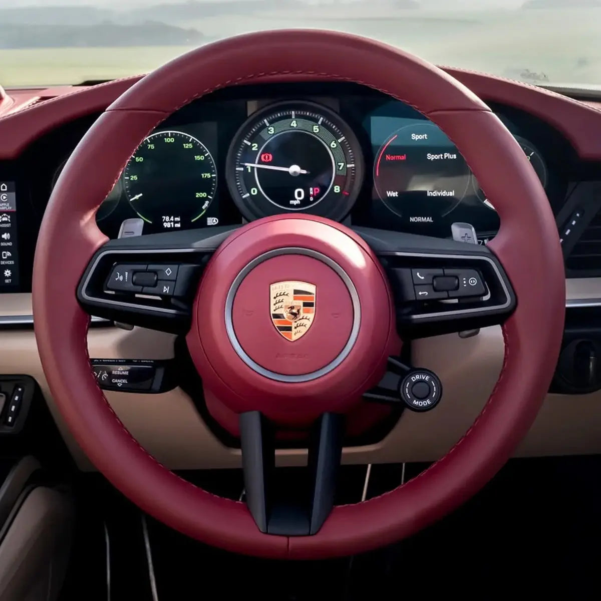 Dynamic Steering Wheel Cover for Porsche 911 992 2020-2022
