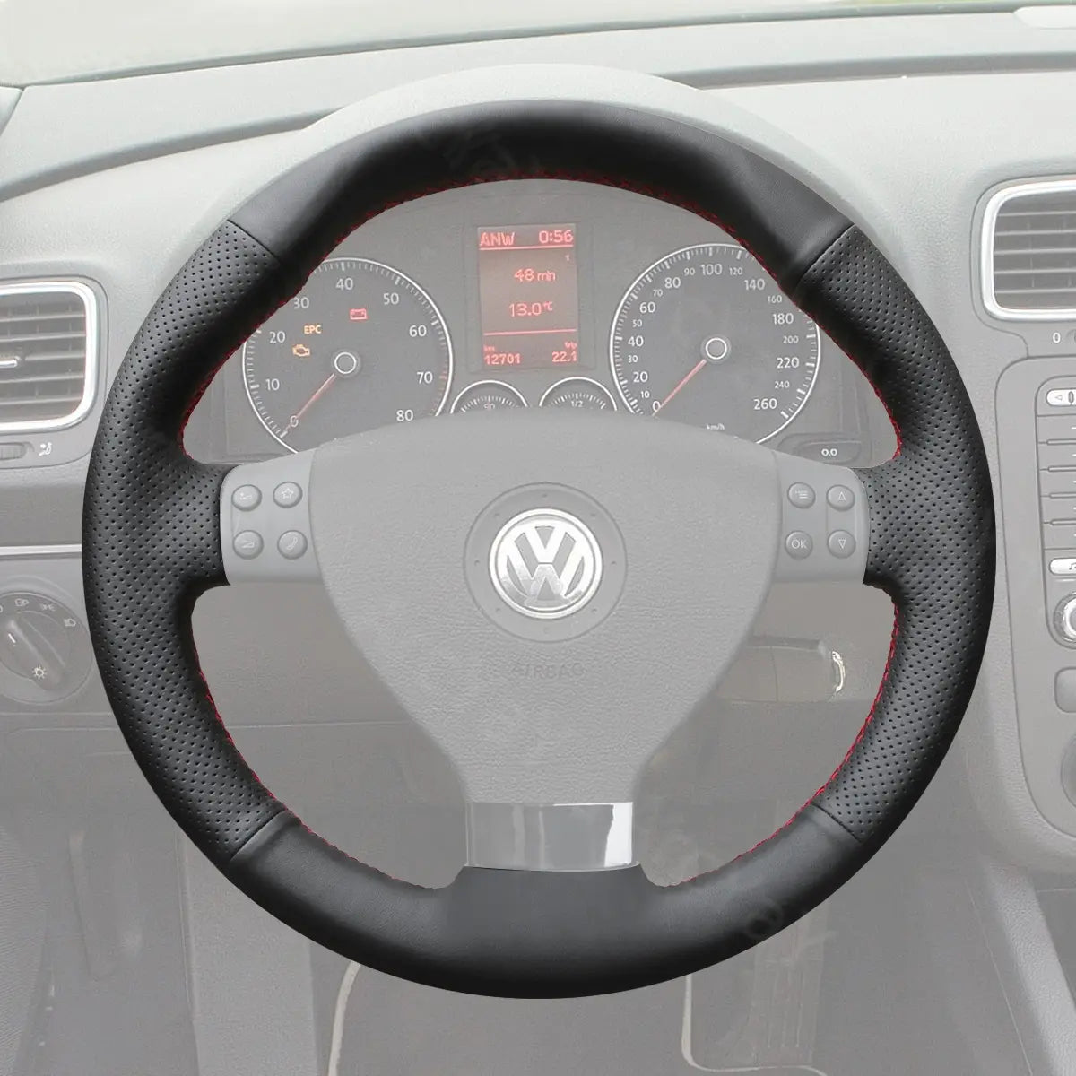 Upgrade your 2007-2009 Volkswagen EOS with a premium steering wrap that enhances grip, feel, and adds sporty elegance to your interior.