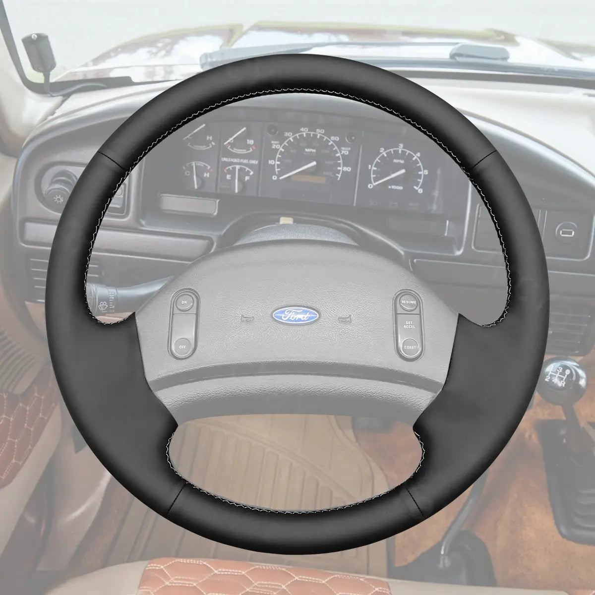 ArcYaY’s custom hand-stitched cover fits Ford F150, F250, and F350 (1992-1997) perfectly—blending rugged durability with exceptional design.
