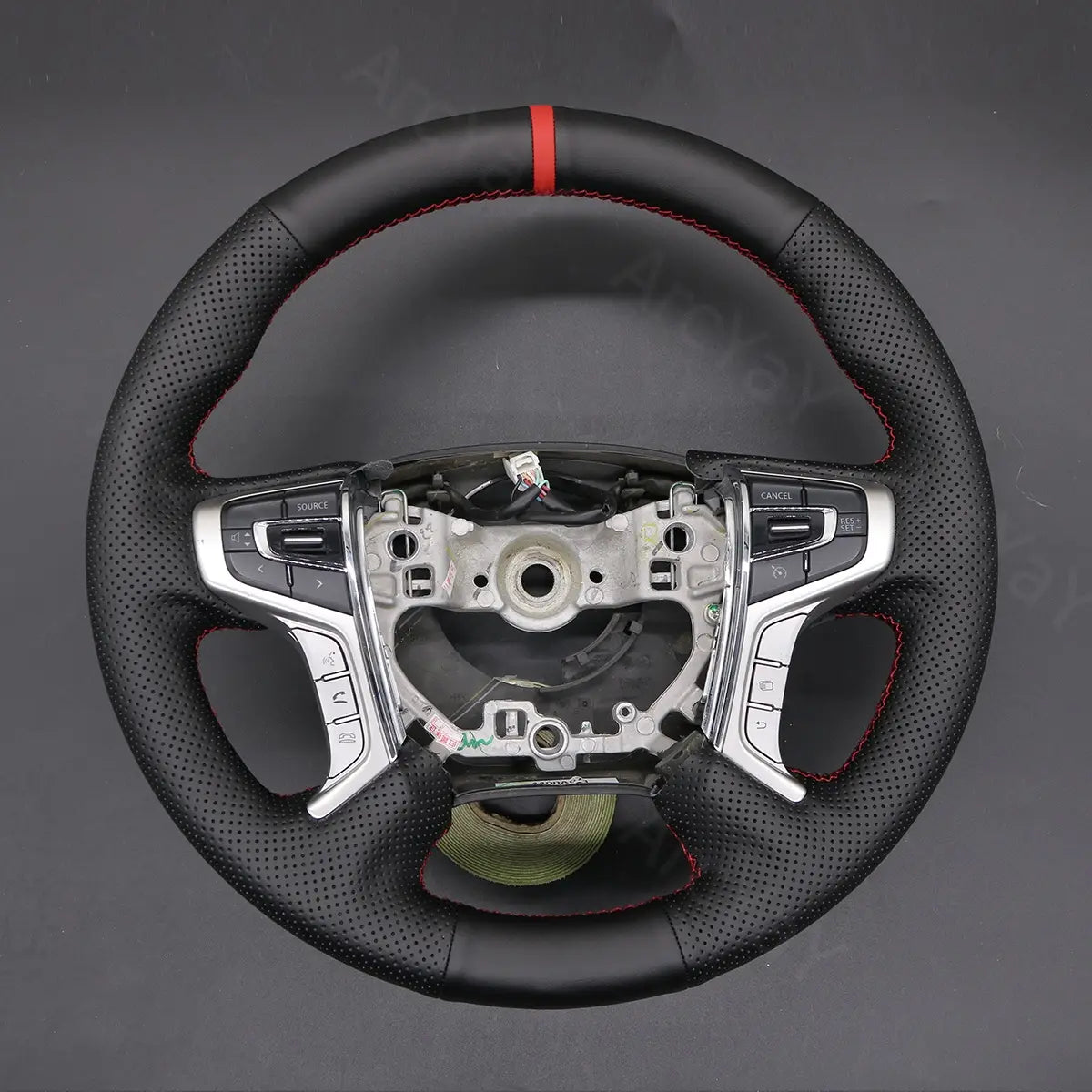 ArcYaY offers a custom, hand-stitched steering wheel cover for Mitsubishi L200 Triton (2015-2023), combining rugged durability with precise fit.
