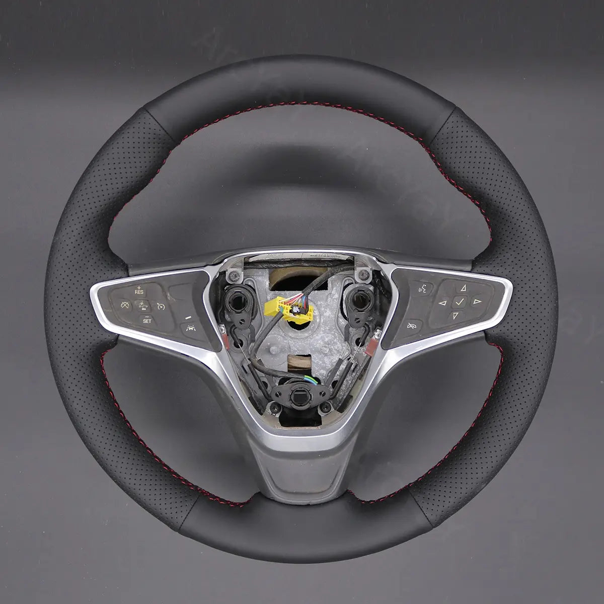 Custom fit steering wheel cover for Holden Equinox (2017-2020). Designed to provide comfort, durability, and a stylish upgrade to your SUV's interior.