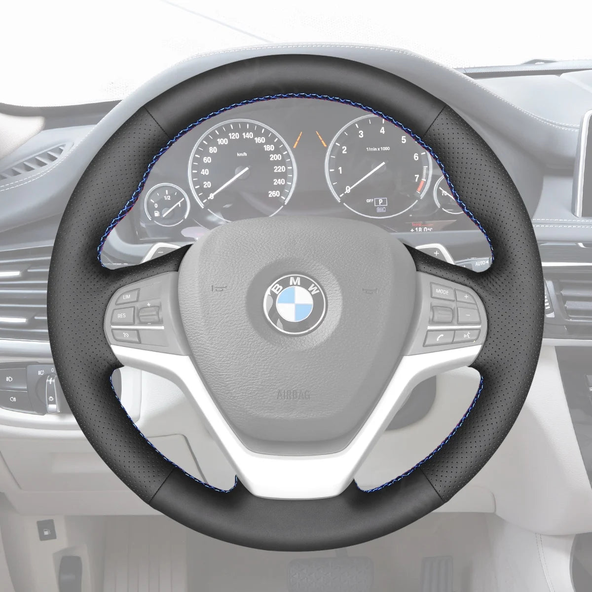 Steering wheel cover for Opel Insignia OPC (2013-2017). Designed for comfort and a premium feel.