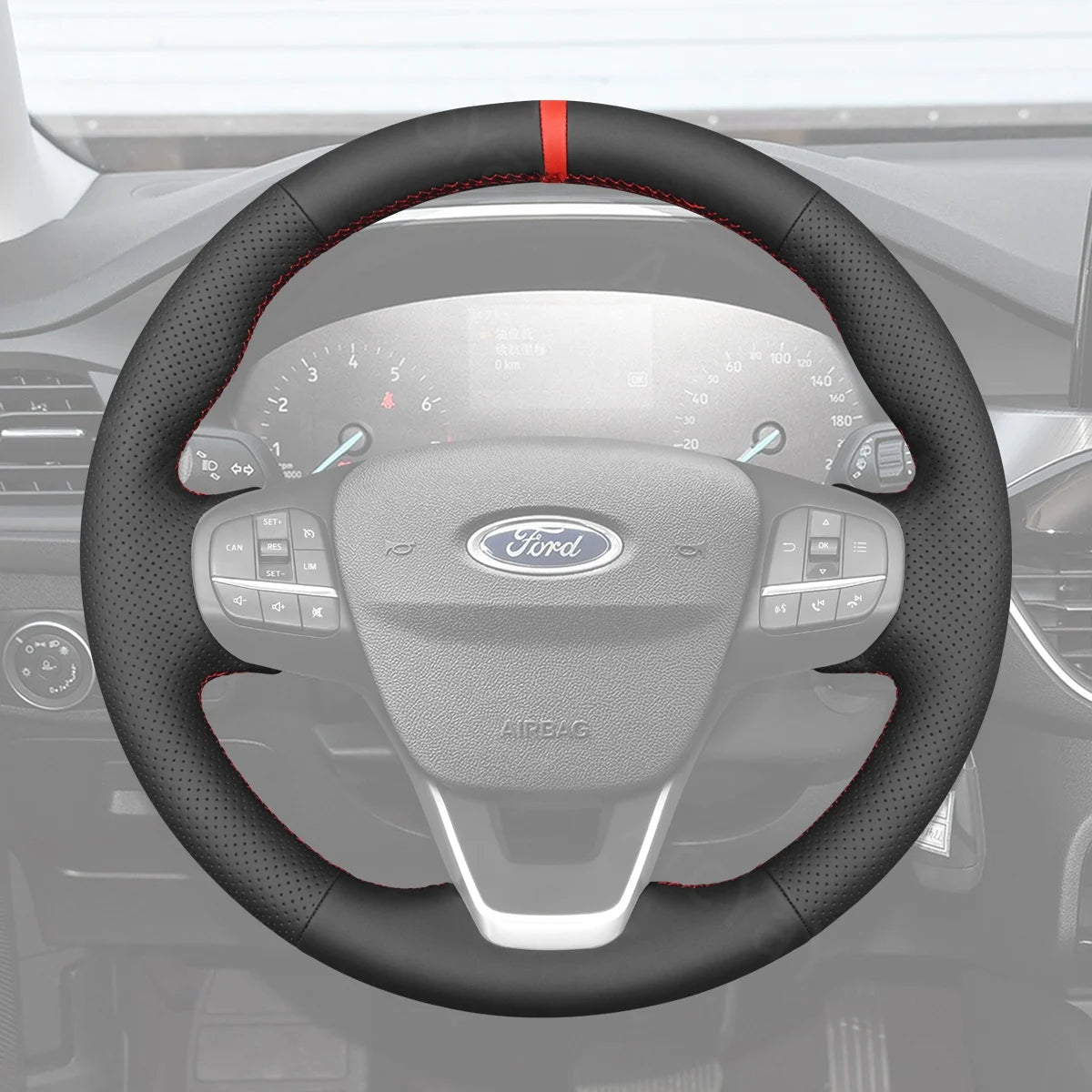 Custom-fit steering cover for Acura RDX ZDX 2010-2018. Offers luxurious grip and added comfort.