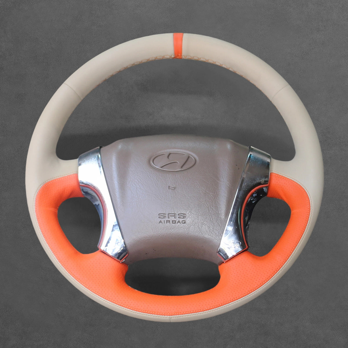 Adding protection to your Hyundai-Tucson (2004-2010) steering wheel, ArcYaY-SUV cover features soft-touch PU leather and non-slip hand-stitching for a comfortable driving experience, long-lasting durability, and a refined appearance.