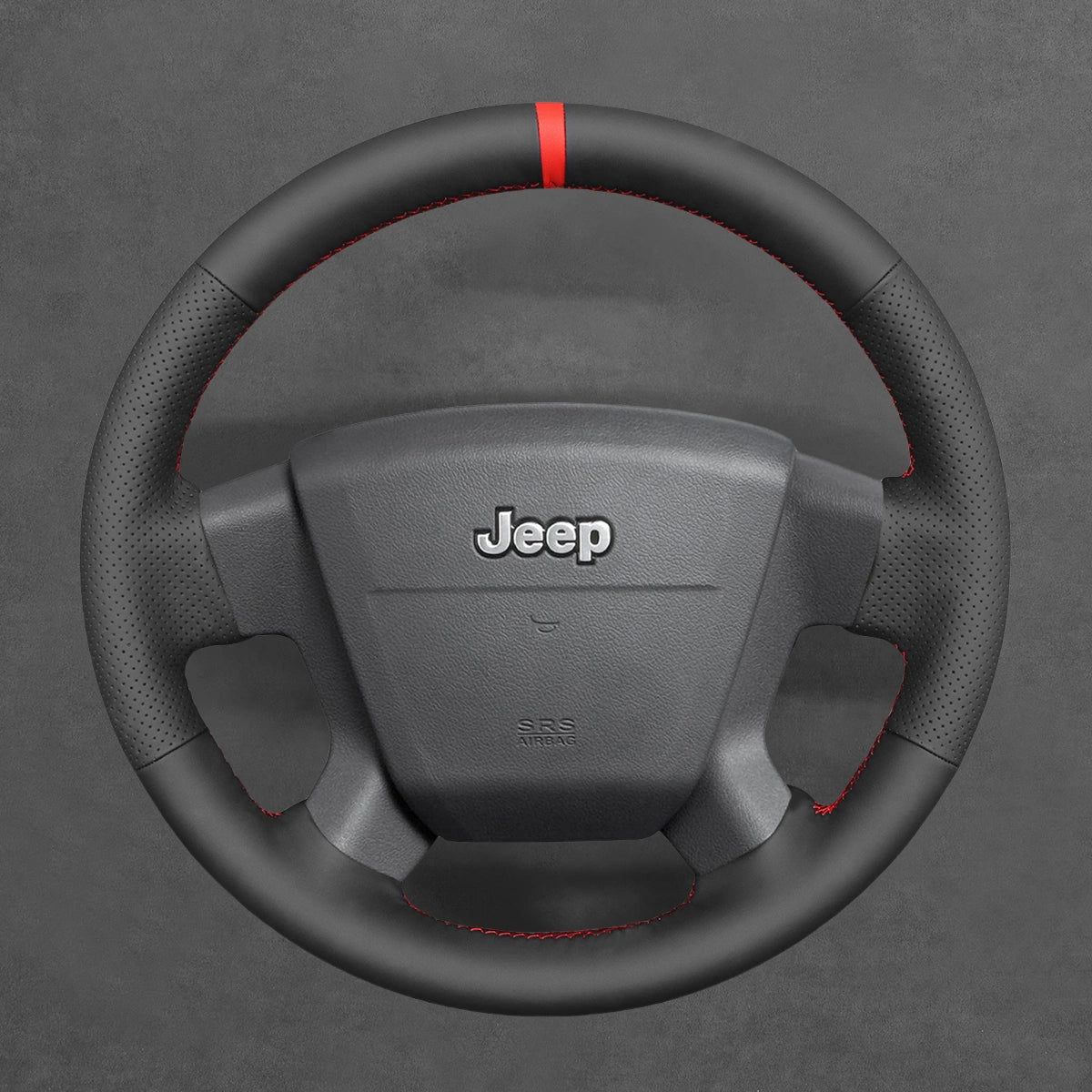 Protect your Jeep Compass I or Patriot (2007-2010) steering wheel with ArcYaY's cover. Hand-stitched PU leather and non-slip stitching ensure precise fit, enhanced grip, lasting comfort, and rugged off-road style.