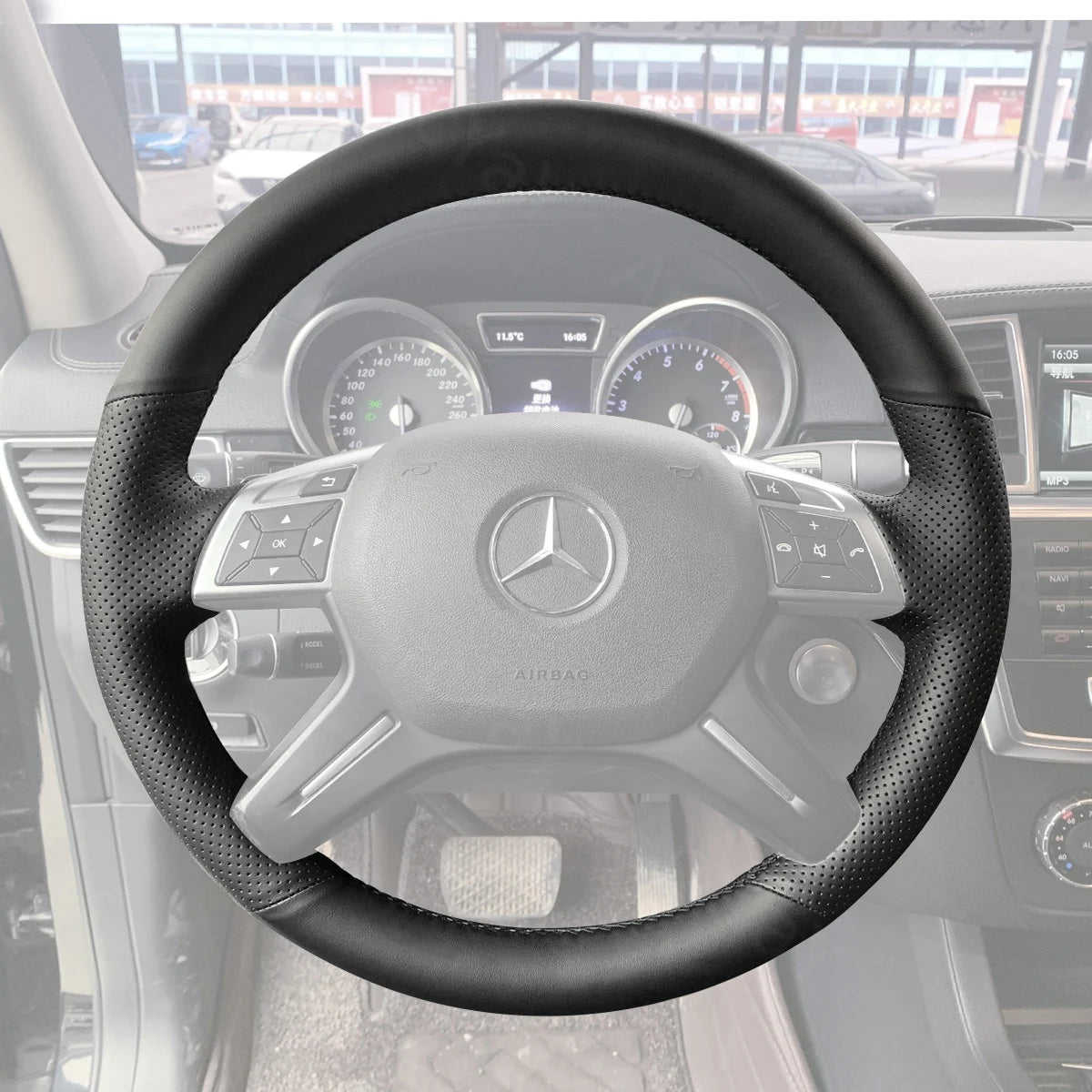 Designed for Mercedes G/G-Class W463 and GL-Class X166 (2013-2018). Durable and comfortable grip.