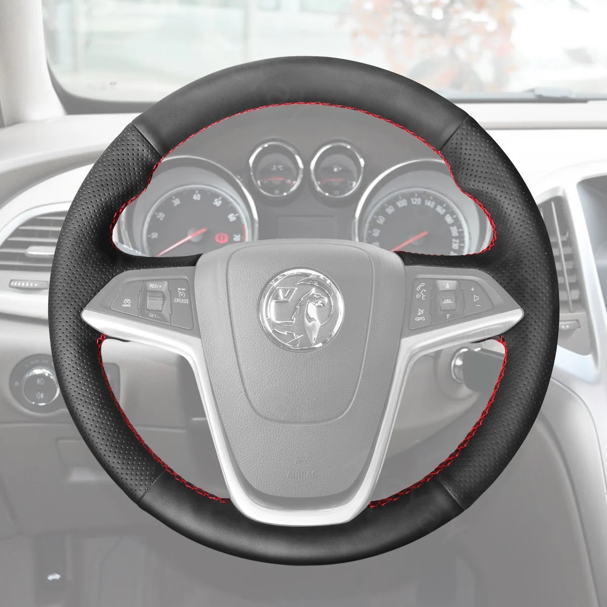 Tailored for Vauxhall MokkaX (2016-2019), this steering wheel cover provides comfort, style, and extra protection.