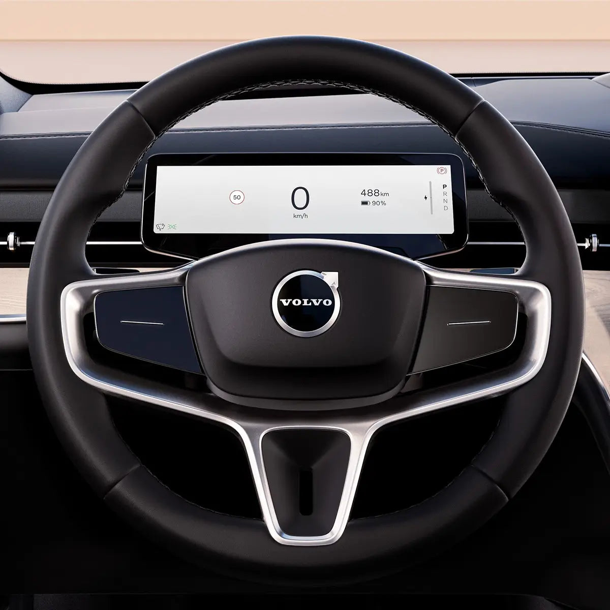 Custom-fit ArcYaY steering wheel cover for EX30 2024-2025. Hand-stitched luxury grip, OEM-fit upgrade-boosts comfort & style. Fast shipping-order today!

