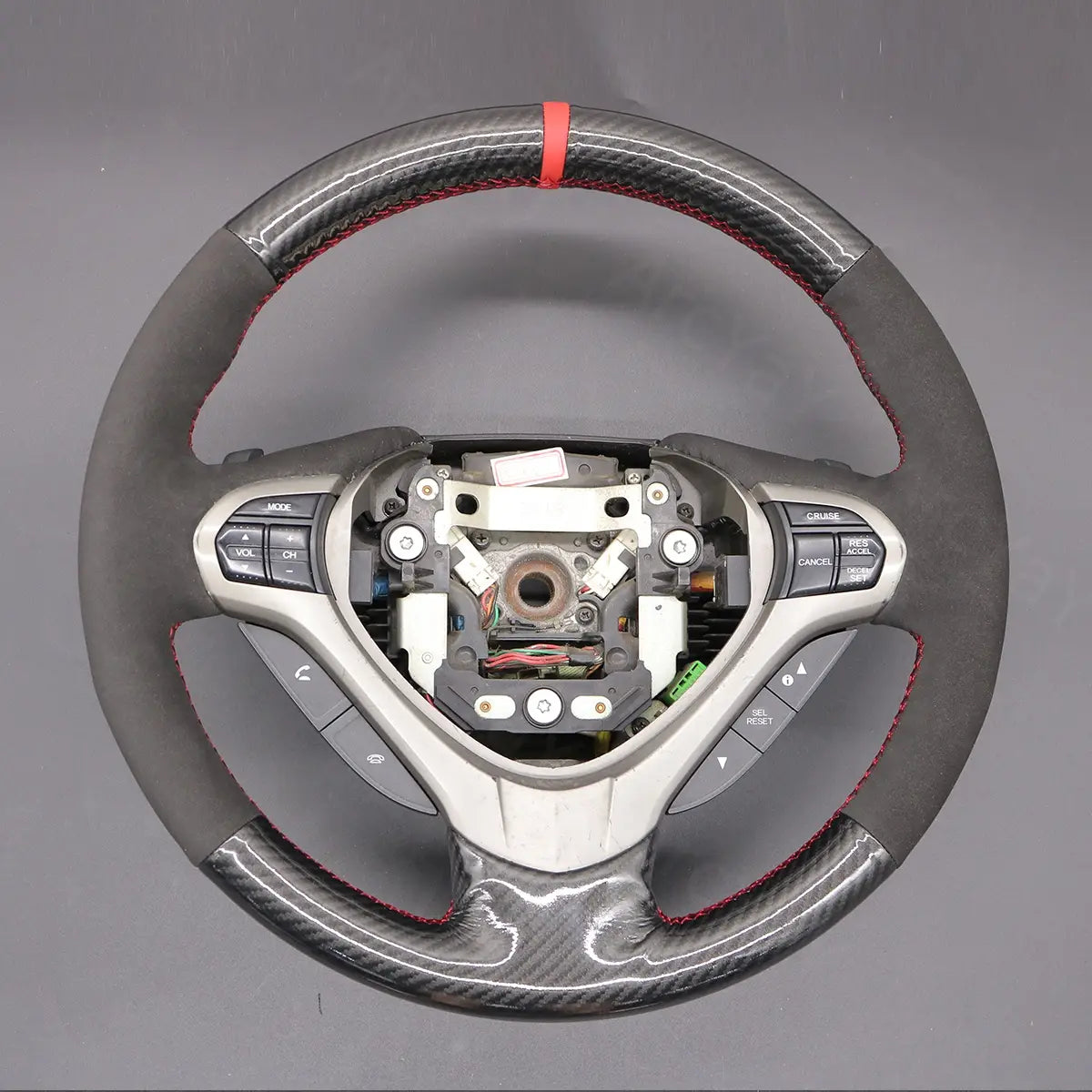 ArcYaY Custom steering wheel cover for Acura TSX (2009-2014). Designed to enhance comfort, grip, and style.