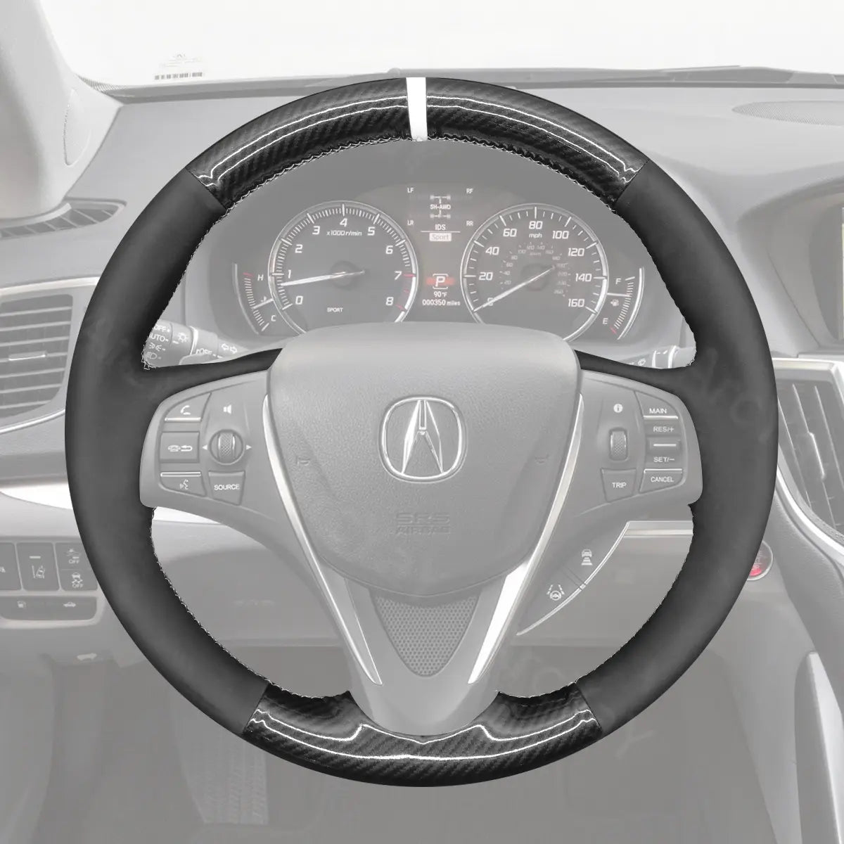 ArcYaY Steering wheel cover for Acura TLX (2015-2020). Adds comfort and style with a premium, custom-fit design.