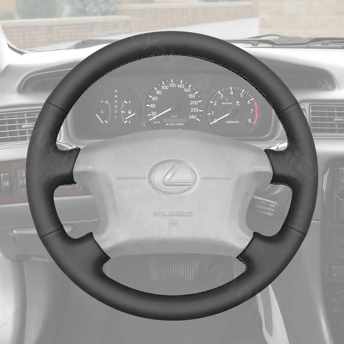 ArcYaY Steering wheel cover for Lexus ES300 (1997-2001). Premium design for a comfortable and stylish driving experience.