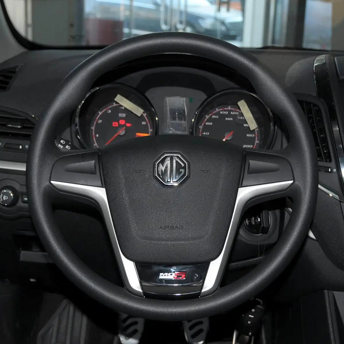 Custom-fit ArcYaY steering wheel cover for MG5 2012-2018. Hand-stitched luxury grip, OEM-fit upgrade-boosts comfort & style. Fast shipping-order today!