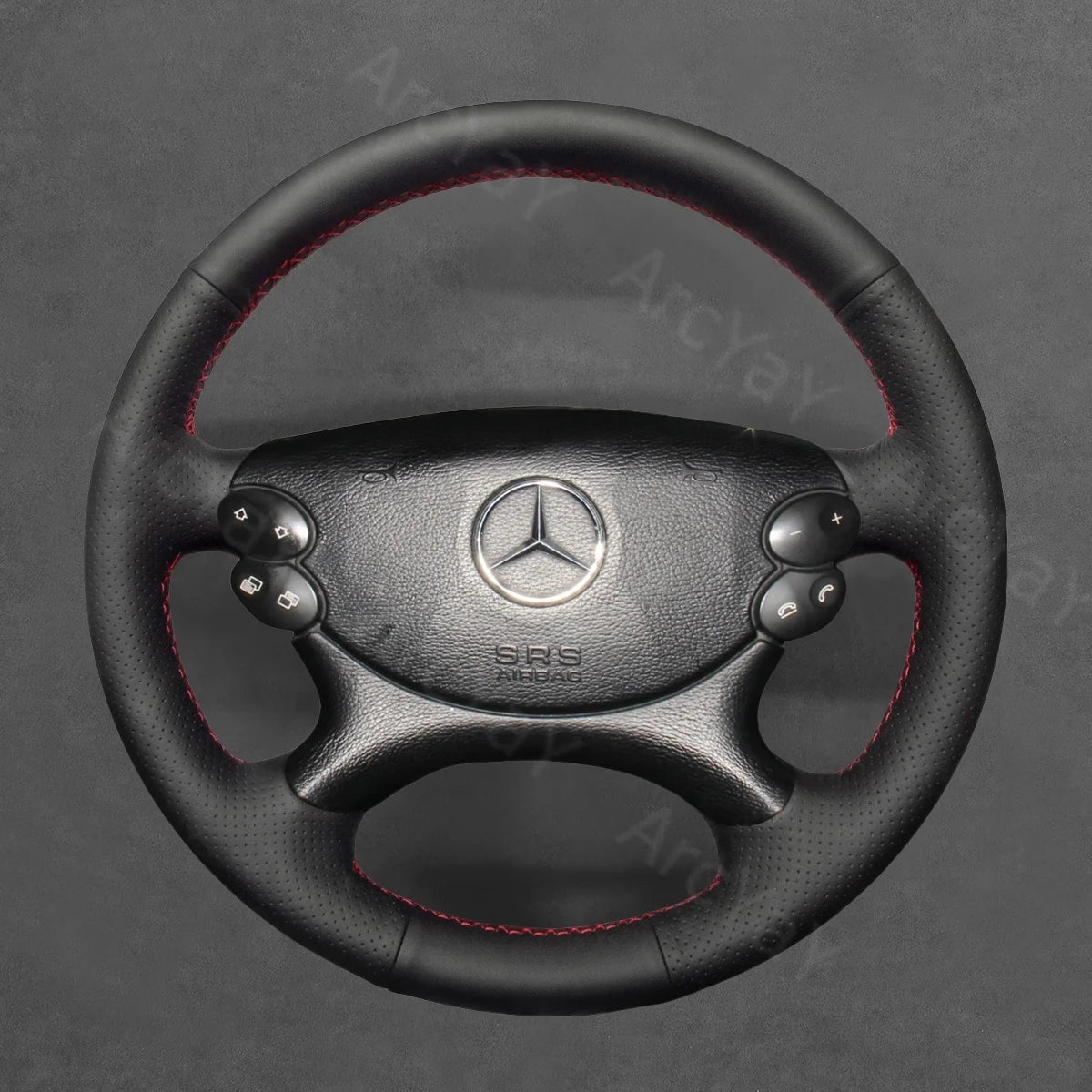 High-quality cover for Mercedes Benz E, CLK, CLS Class W211, C209, C219 (2003-2009). Enhances comfort and grip for better handling.