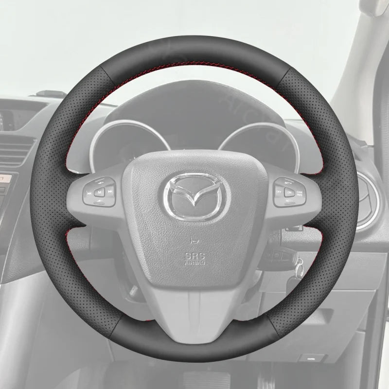 Add a premium touch to your Mazda BT-50 2012-2020 with the ArcYaY custom hand-sewn steering wheel cover. Offering an ideal fit, improved comfort, and enhanced durability, this high-quality cover ensures a comfortable grip and elevates your vehicle's interior.
