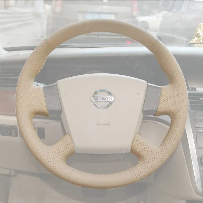 Enhance the interior of your Nissan Teana, Cefiro, or Maxima A34 2003-2008 with the ArcYaY custom hand-sewn steering wheel cover. Crafted for a precise fit, it offers increased comfort, better grip, and durability, transforming your vehicle's driving experience.
