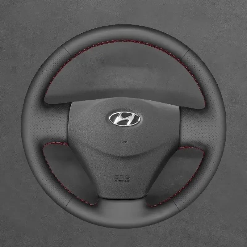 Enhance the interior of your Kia Rio 2 or Rio5 2006-2009 with the ArcYaY custom hand-sewn steering wheel cover. Crafted for a precise fit, this cover provides enhanced comfort, grip, and durability, making your vehicle's interior more luxurious and enjoyable.
