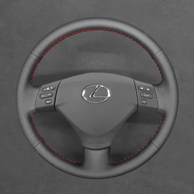 ArcYaY's custom leather steering wheel cover for Toyota Corolla Verso and Camry (2004-2006) is a stylish and comfortable upgrade. Crafted for durability and an elegant look, it's perfect for your Toyota interior.
