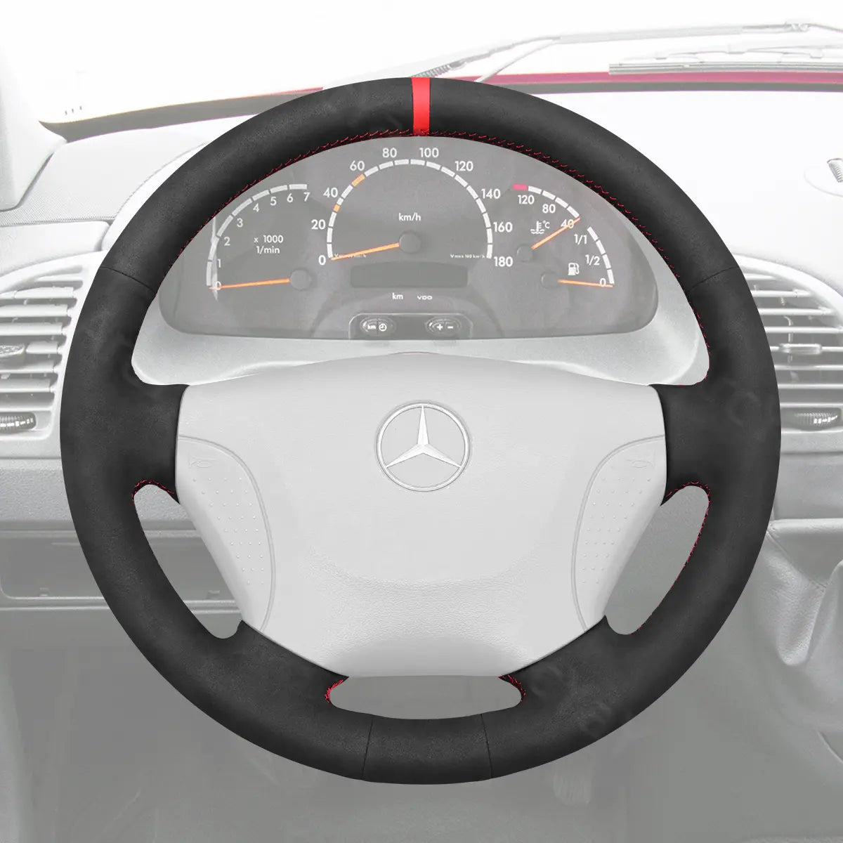 Classic van steering cover for Mercedes W901/W905 (1998-2006). Durable protection with perfect fit.