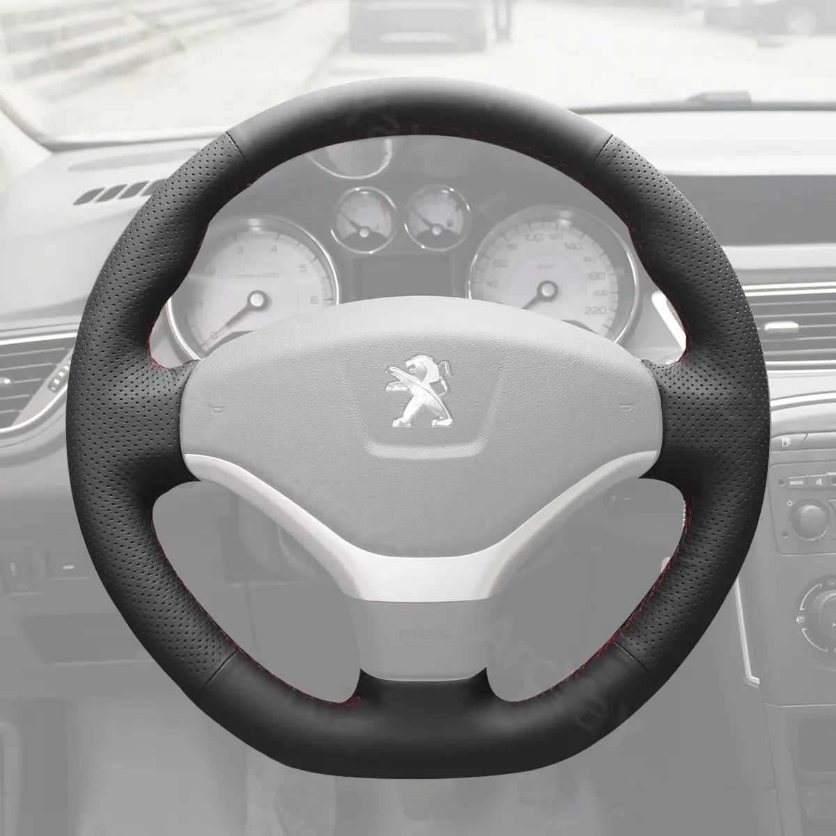 Basic-protection steering cover for Peugeot 308 (2012-2014). Simple yet effective daily driver solution.