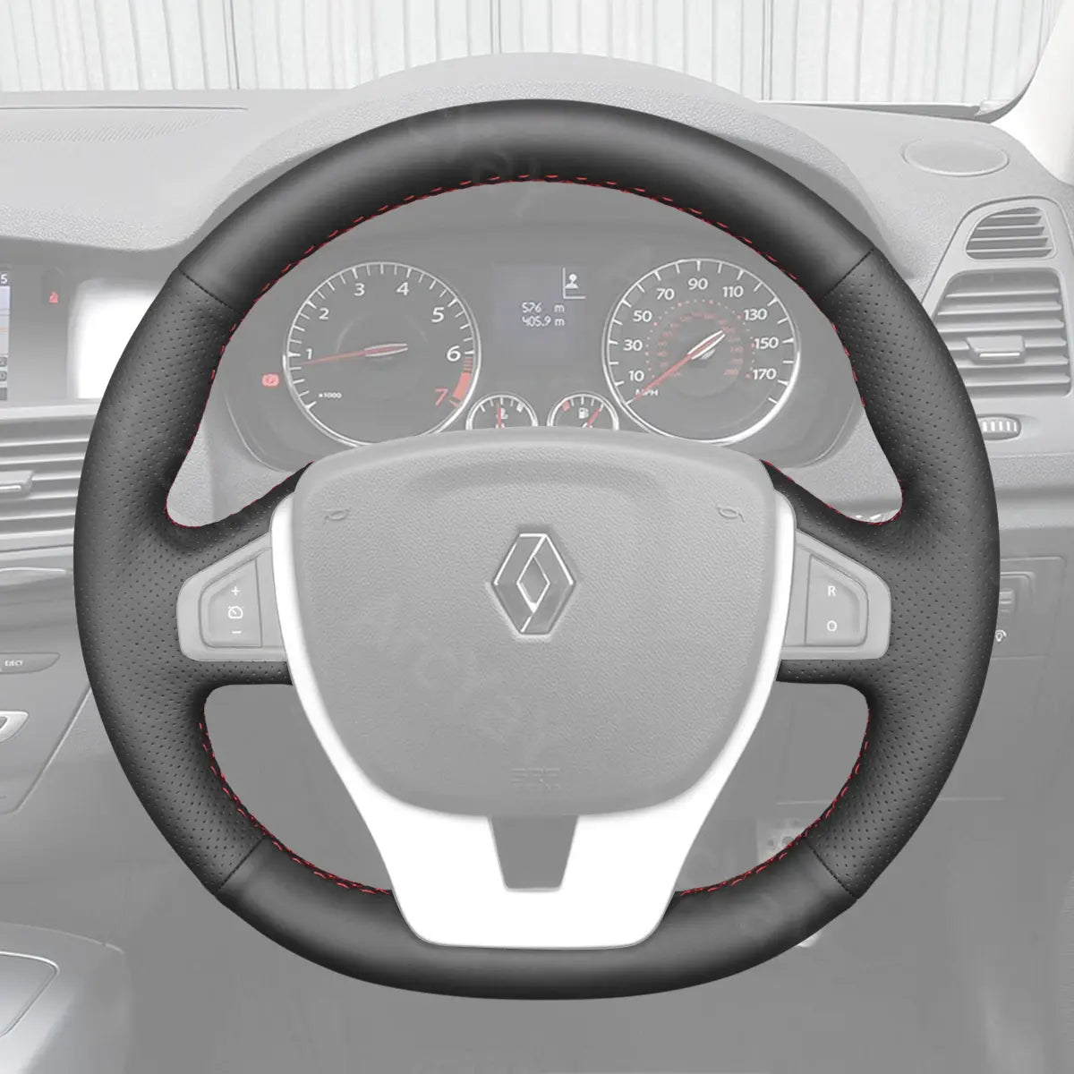 Renault Laguna 3 steering wheel cover delivers non-slip grip with durable material that protects while improving comfort.