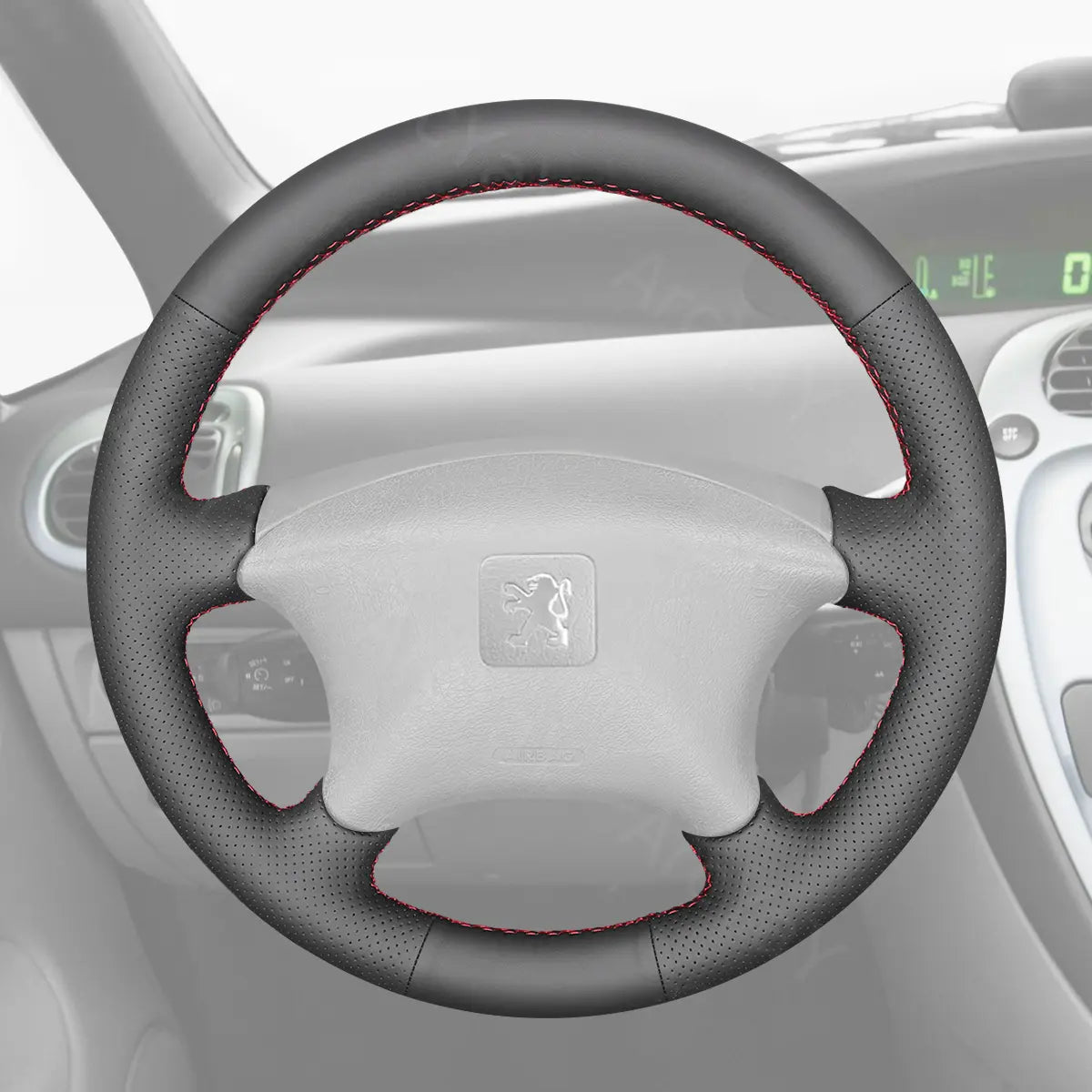 Commercial-grade steering cover for Peugeot Partner (2002-2008). Heavy-duty protection for work vans.