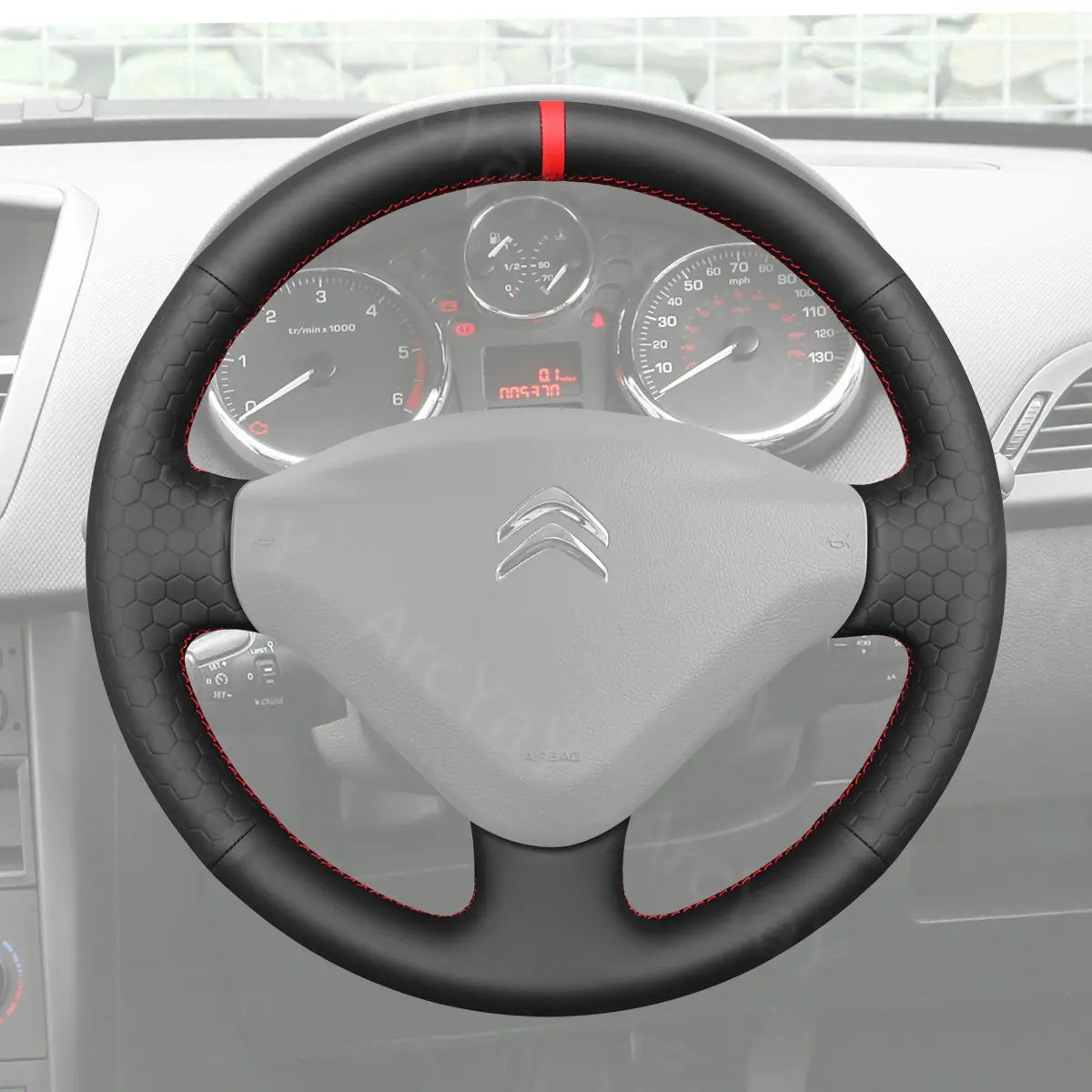 Work-ready steering cover for Citroen Berlingo (2008-2018). Durable protection for commercial use.