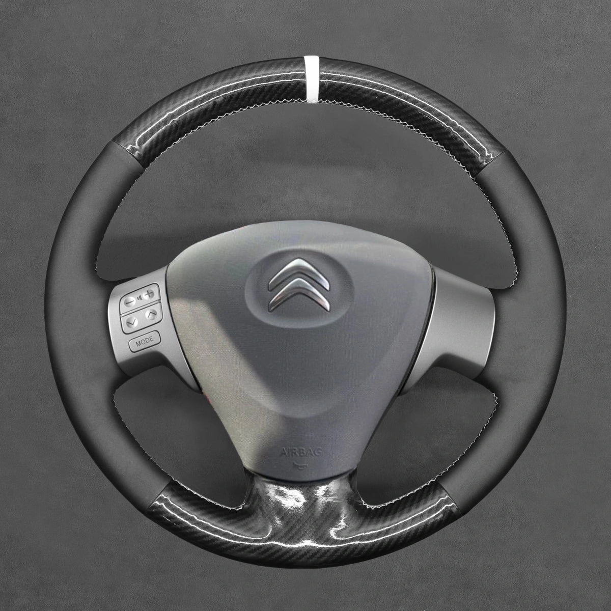 Basic-guard steering wrap for Citroen C1 (2012-2014). Essential protection for small city cars.
