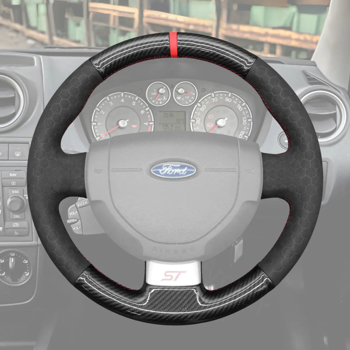 Custom-fit ArcYaY steering wheel cover for Clio 3 sport Clio 3 RS 2005-2012. Hand-stitched luxury grip, OEM-fit upgrade-boosts comfort & style. Fast shipping-order today!
